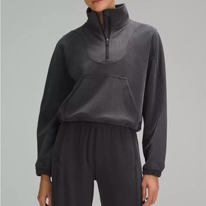 Brushed Softstreme Ribbed Half Zip, lululemon, new, size 4